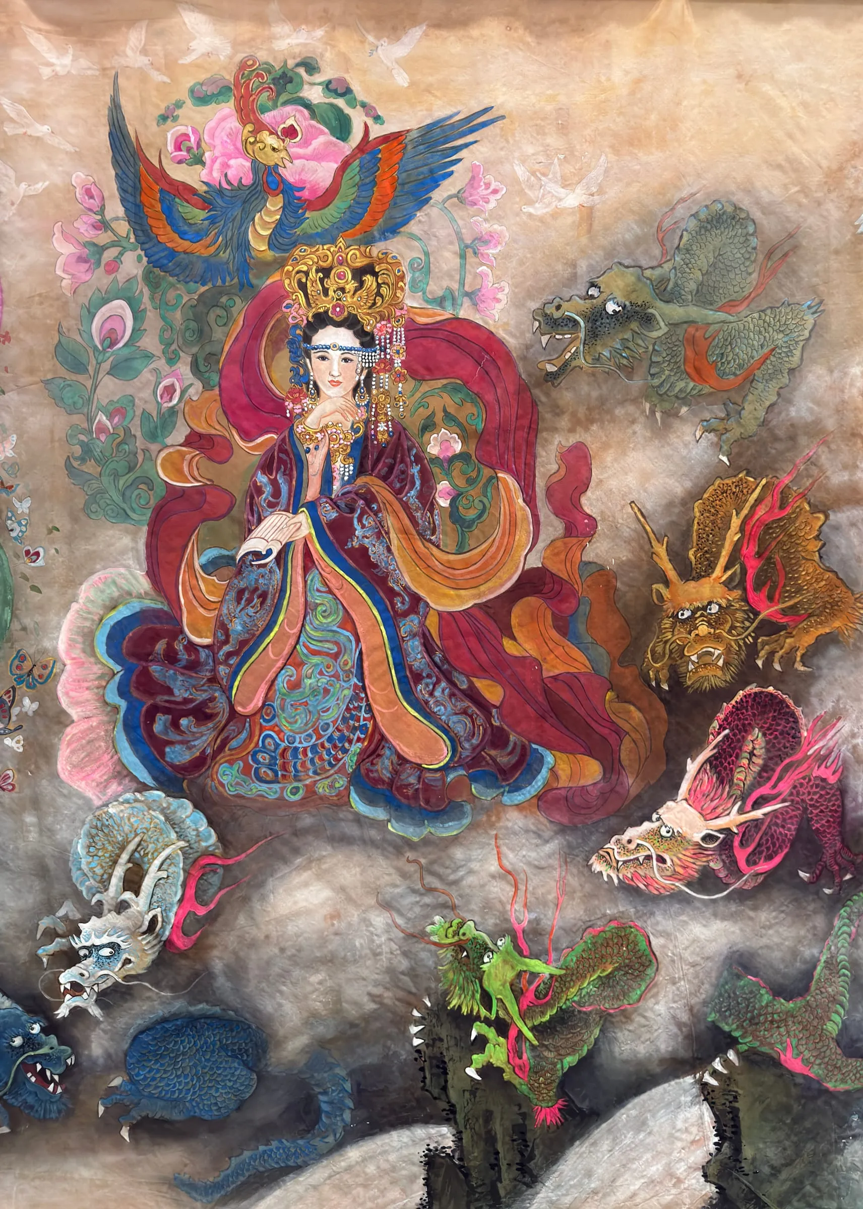 Chu Suanzi (Empress Kangxian) — silk portrait by Xiang Li