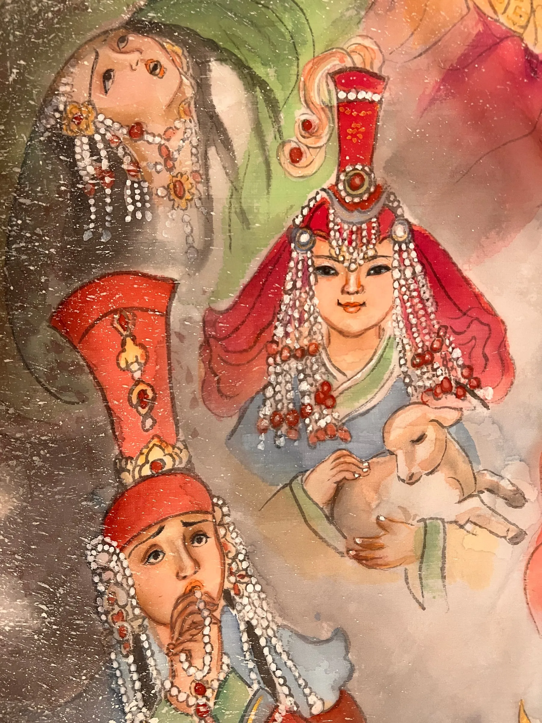 Daliyetemishi — silk portrait by Xiang Li