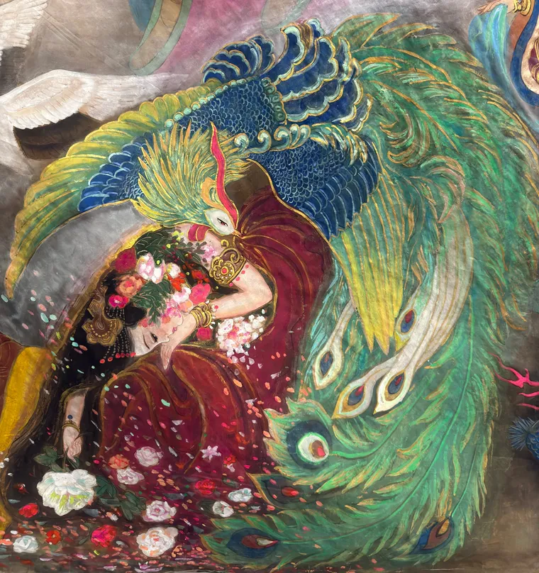 Yu Daolian (Empress Xiao) — silk portrait by Xiang Li