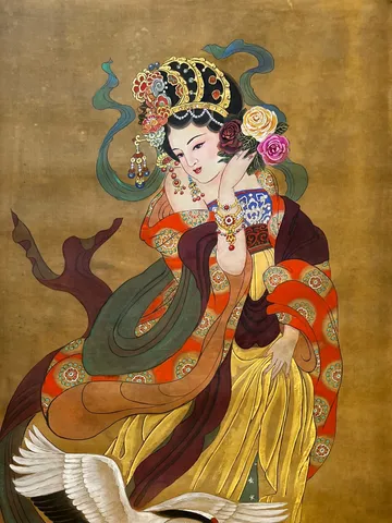 Empress Dowager Guo — silk portrait by Xiang Li