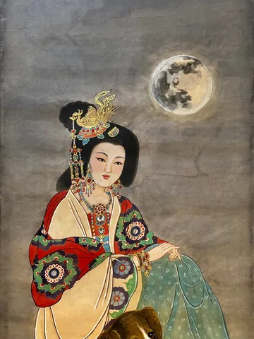 Empress He — silk portrait by Xiang Li