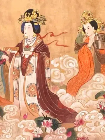 The Last 7 Known Empresses of the Tang Dynasty — silk portrait by Xiang Li