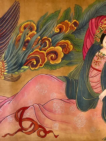 Empress Wang (Dezong) — silk portrait by Xiang Li