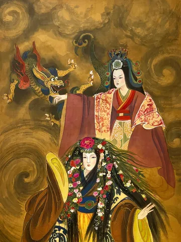 Empress Xianmu (Cao Jie) — silk portrait by Xiang Li