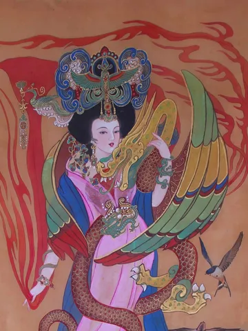 Empress Zhao Feiyan — silk portrait by Xiang Li