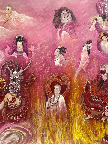 The Empresses of the Northern Qi and Northern Zhou — silk portrait by Xiang Li