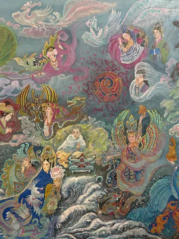 The Empresses of the Northern Wei — silk portrait by Xiang Li