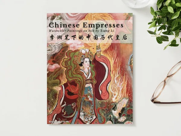 The Chinese Empresses hardcover book by Xiang Li on a white table