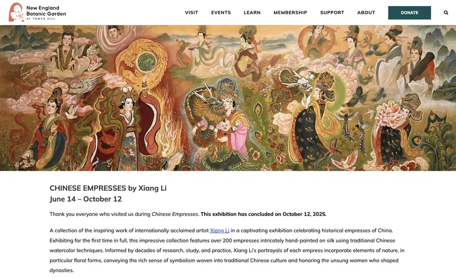 Reflections and Impact on Xiang Li’s 2025 Exhibition at the New England Botanic Garden