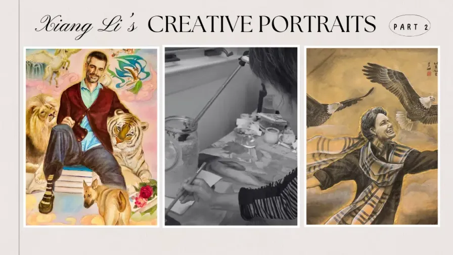 Xiang Li Art of Storytelling through Creative Watercolor Portraits – BJ Miller MD and Dorie Clark