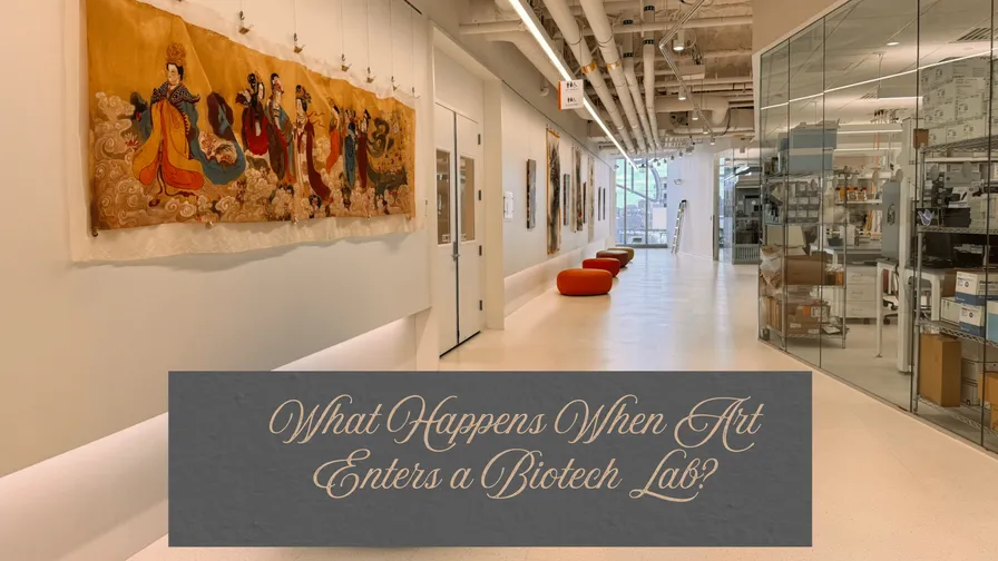 What Happens When Art Enters a Biotech Lab? Xiang Li Art at LabCentral in Kendall Square, Cambridge MA