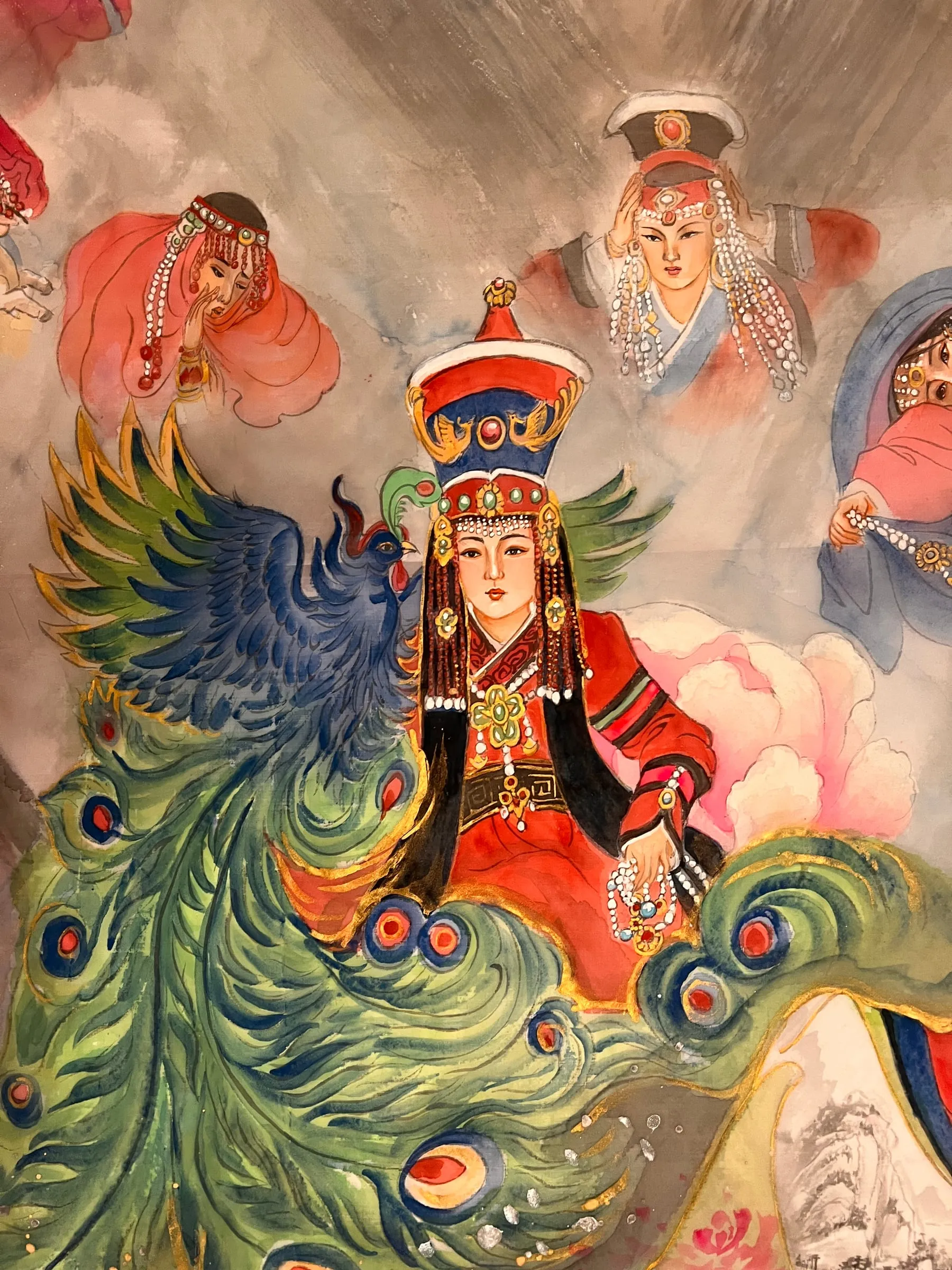 Radnashiri — silk portrait by Xiang Li