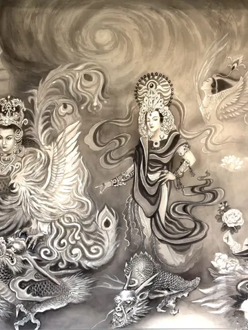 The Empresses of the Southern Song — silk portrait by Xiang Li