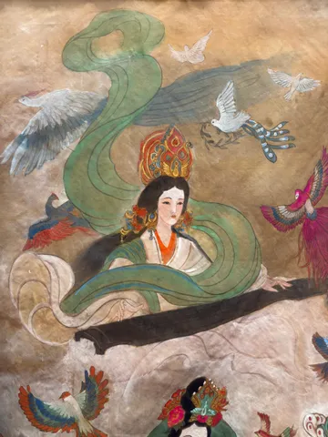 Yu Wenjun (Empress Mingmu) — silk portrait by Xiang Li