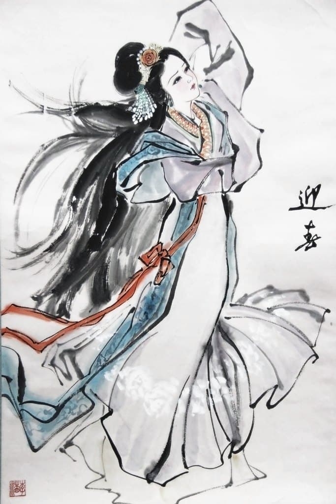 Jia Yingchun 贾迎春, painted by Xiang Li