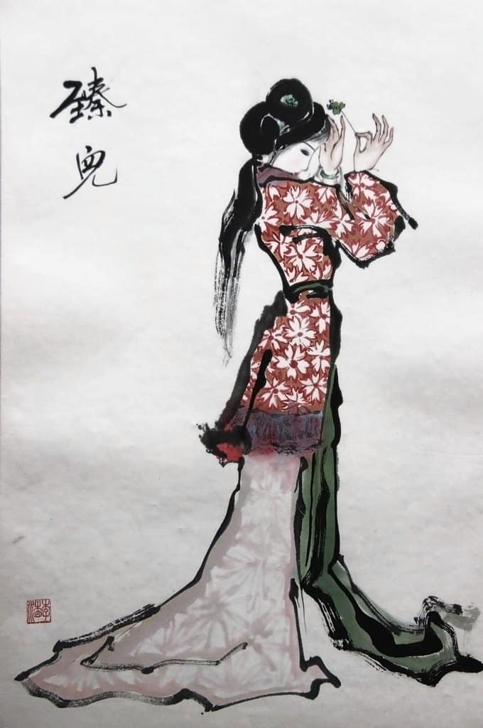 Zhen'er 臻儿, painted by Xiang Li