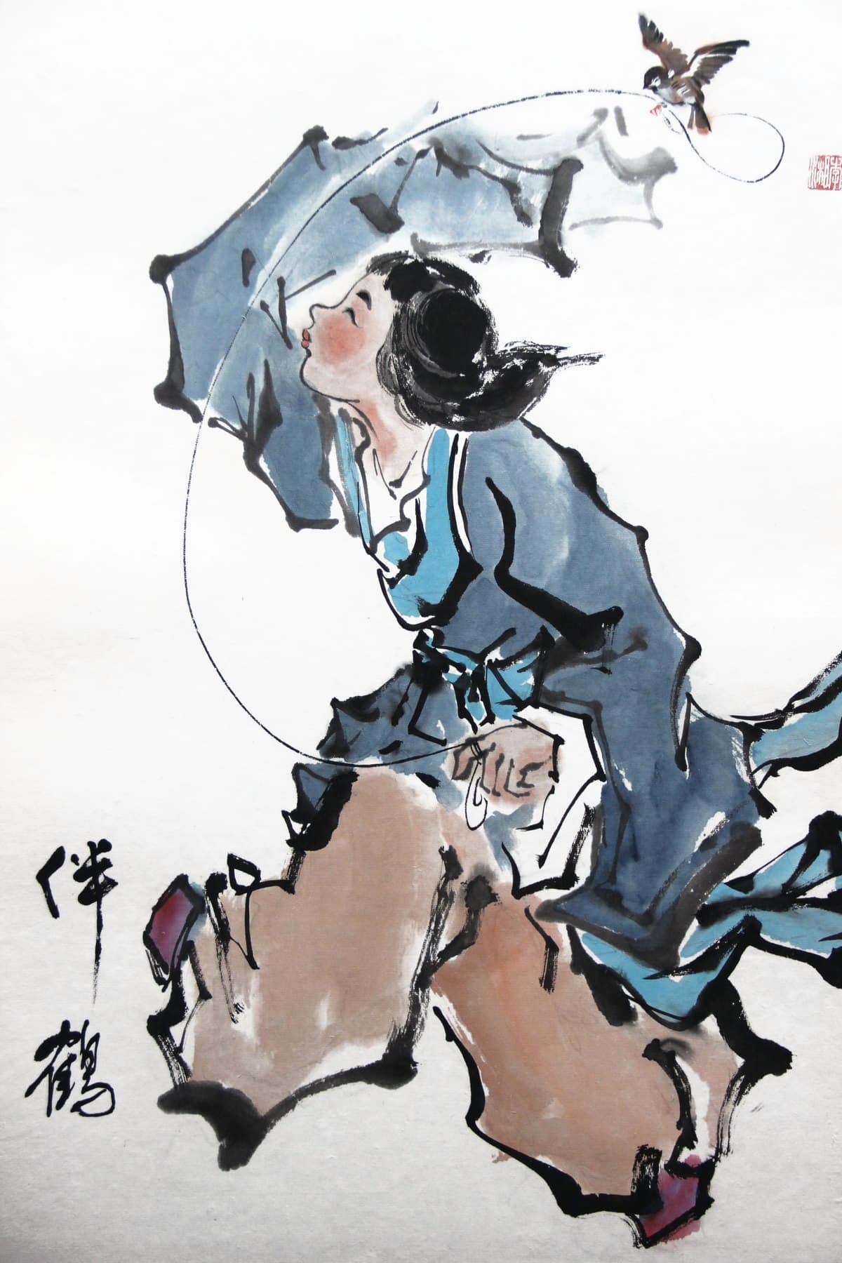 Banhe 伴鹤, painted by Xiang Li
