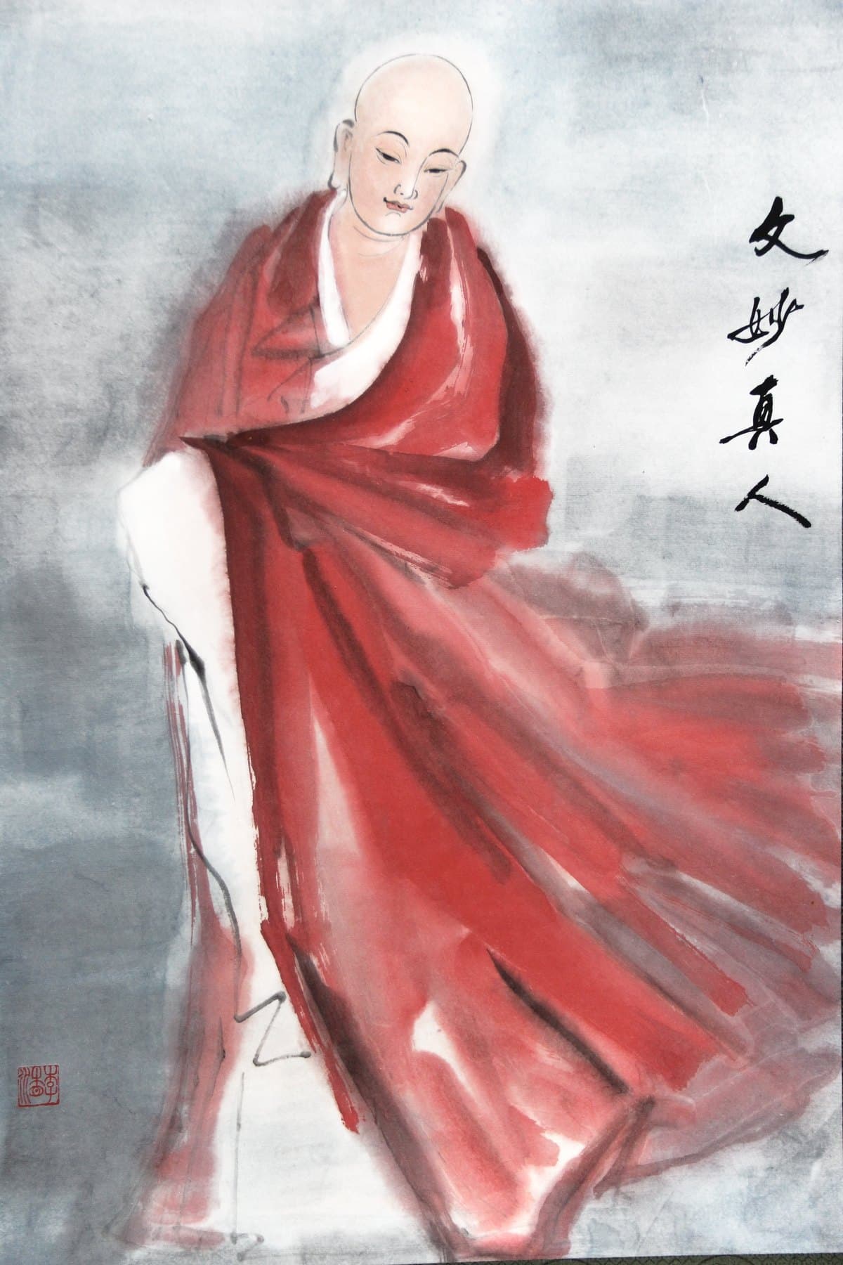 Wen Miao Zhen Ren 文妙真人, painted by Xiang Li