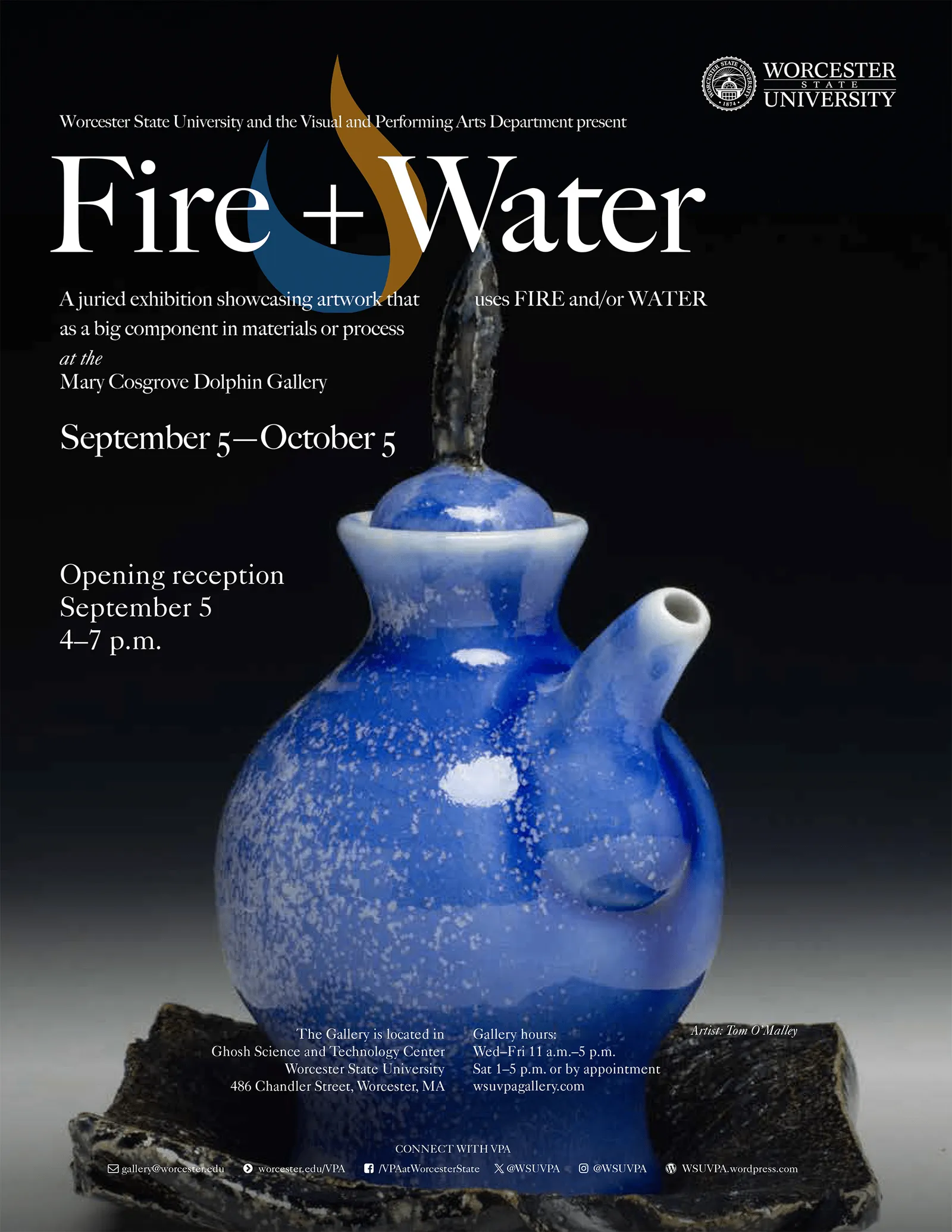 Fire and Water at Mary Cosgrove Dolphin Gallery | Xiang Li Art